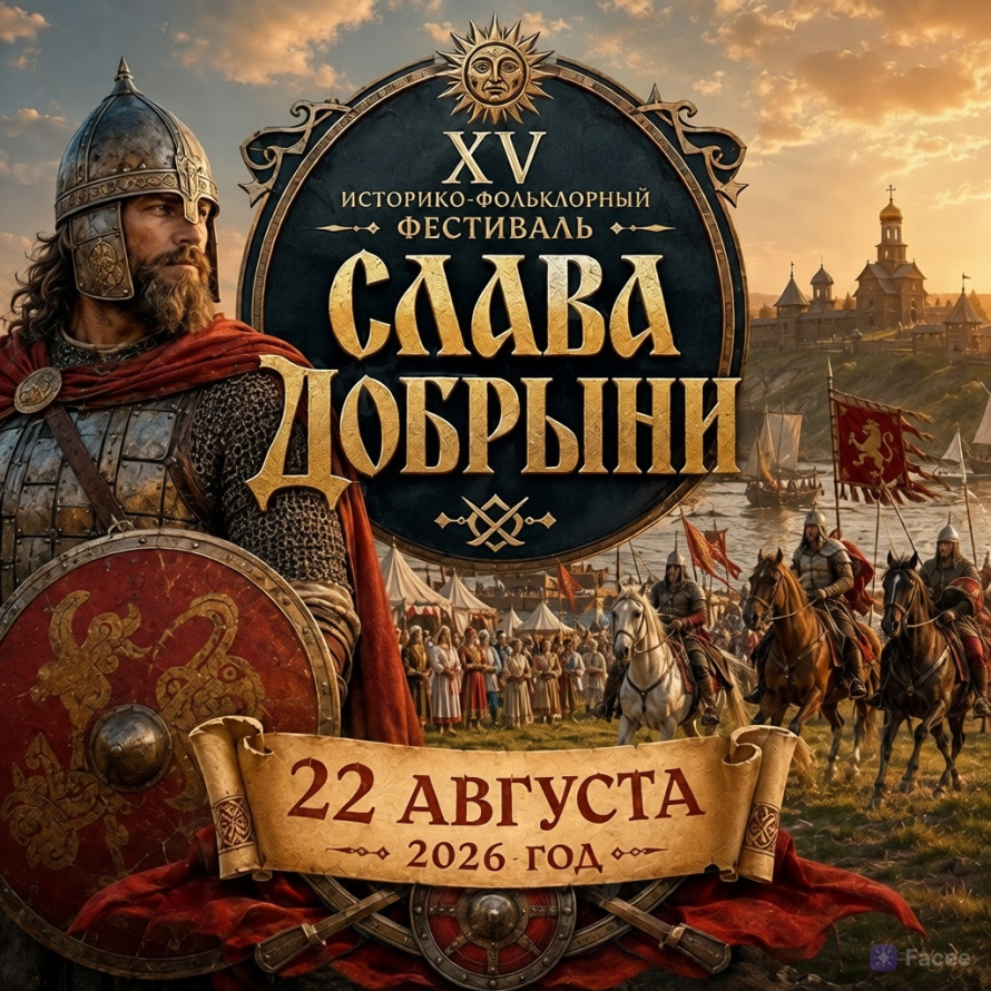 22 августа в Шилово состоится ХV историко-фольклорный фестиваль «Слава Добрыни»